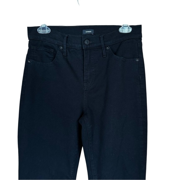 Express Mid Rise Black Skyscraper Bootcut Jeans 8R - Picture 3 of 9